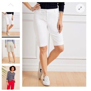 Talbots Women's Light Beige Bermuda Shorts